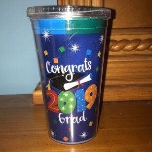 Class of 2019 cups and lanyards